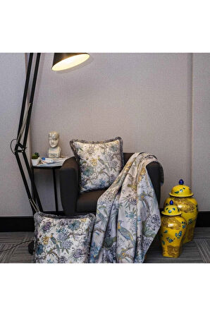 Renkli Tasarım Kadife Yastık (dolgu Boncuk Elyaf Uluslararası Yıkama Ve Solmama Sertifikası)