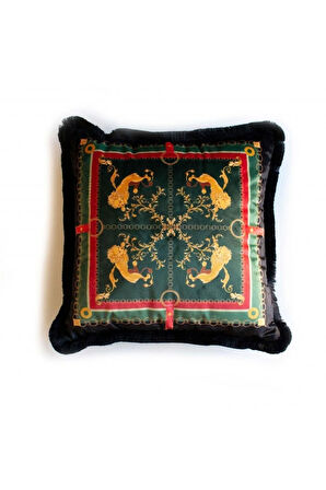 Barok Tarzı Kadife Yastık/Kırlent (KADİFE KUMAŞ, ULUSLARARASI YIKAMA VE SOLMAMA SERTİFİKASI)