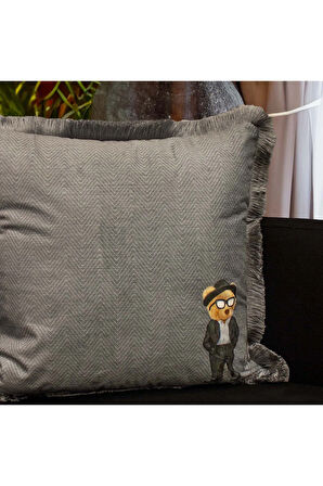 Suit Teddy Kadife Yastık/Kırlent (DOLGU BONCUK ELYAF ULUSLARARASI YIKAMA VE SOLMAMA SERTİFİKASI)