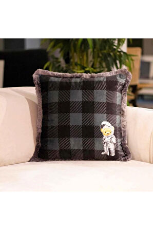 Şövalye Teddy Kadife Yastık (dolgu Boncuk Elyaf Uluslararası Yıkama Ve Solmama Sertifikası)