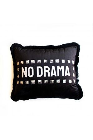 No Drama Yastık/Kırlent (Dolgu Boncuk Elyaf, Uluslararası Yıkama Ve Solmama Sertifikası)