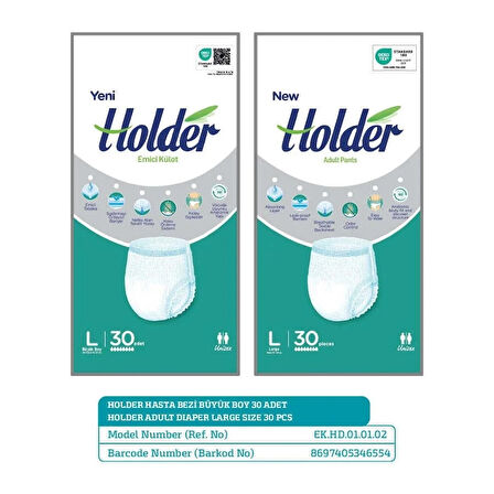 Holder Emici Külot - 30 Adet