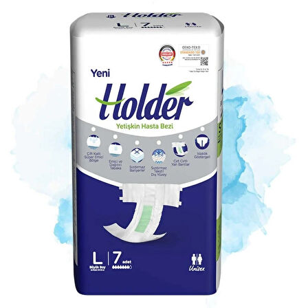 Holder Large Yetişkin Hasta Bezi - 7 Adet