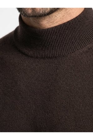 ERKEK YARIM BALIKÇI YAKA TRİKO KAZAK BEL LASTİKLİ ÇELİK ÖRGÜ KLASİK KALIP