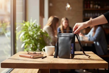 PAİ SİYAH EYCH LAİLA Kadın Telefon Çantası – Kartlık Bölmeli, Minimalist ve Şık Tasarım