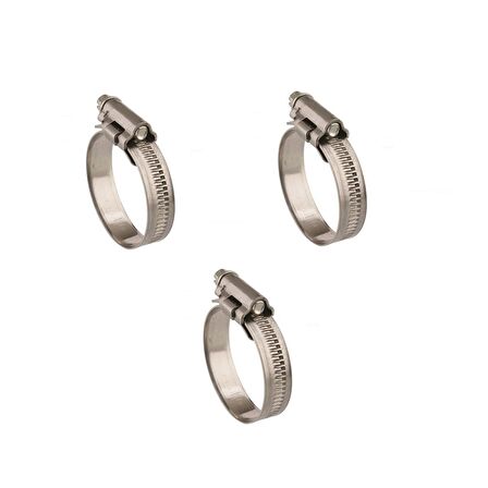 Mikalor 3 Adet W4 Hortum Kelepçesi 12-22 mm 304 Klt. Paslanmaz