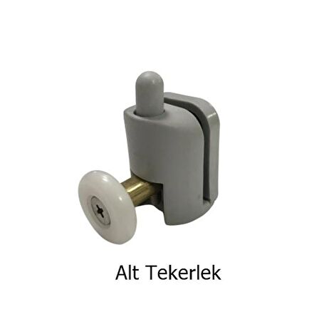 Duşakabin Tekerleği Rulman 4 Lü Set Gri Teker Çapı 22 mm