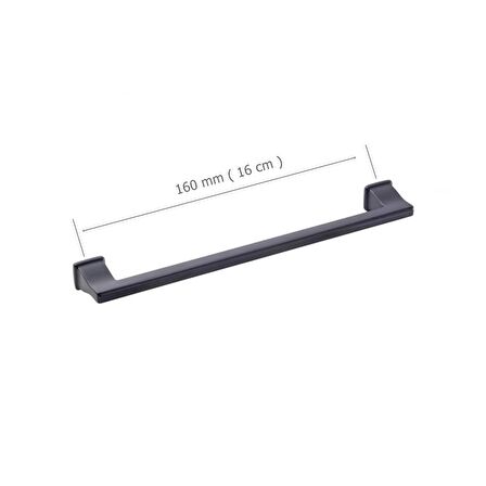 Doğanlar Techno 160 mm Mobilya Kulp Mat Siyah