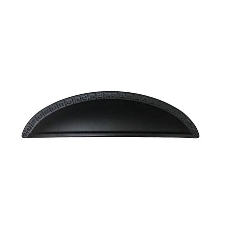 Tas Çanak Mobilya Dolap Kulp Desenli 96 mm Mat Siyah