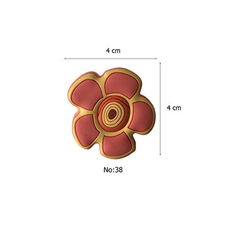 5 Adet Çocuk Odası Mobilya Kulp Dolap Düğme Yavruağzı Papatya