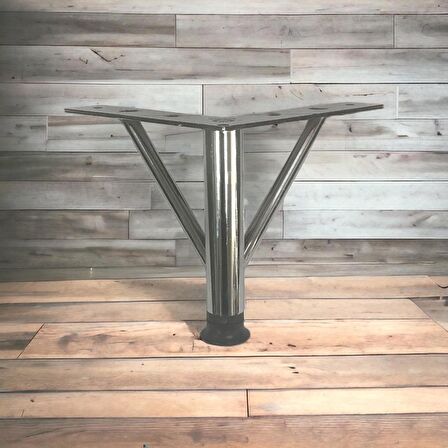 Firkete Ayak Metal 12 cm Krom Mobilya Koltuk Ayağı 