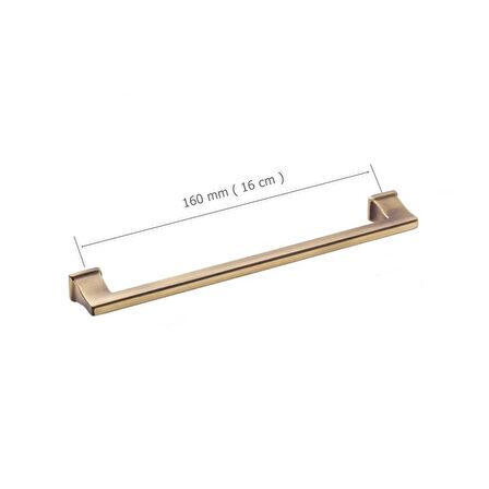 5 Adet Doğanlar Techno 160 mm Mobilya Kulp Olifka Antik Sarı