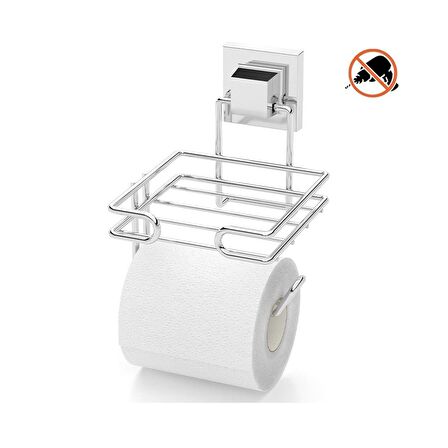 Tekno Tel EF-275 Yapışkanlı Yedekli Tuvalet Wc Kağıtlık Krom