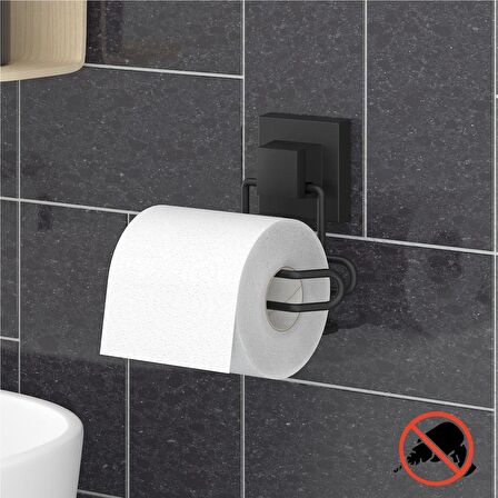 Tekno Tel EF-271 Yapışkanlı Tuvalet Wc Kağıtlık Siyah