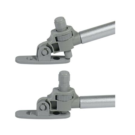 Frenli Yavaş Kapanan Gazlı Amortisör Piston 80 N Gri 