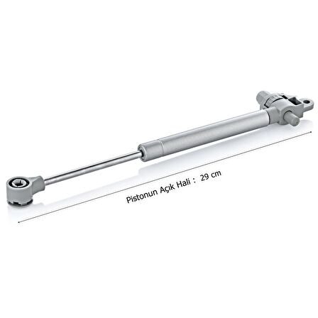 Frenli Yavaş Kapanan Gazlı Amortisör Piston 80 N Gri 