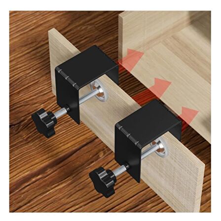 4 Adet Hands Çekmece Yüzü Önü Montaj Aparatı Ayarlı Metal