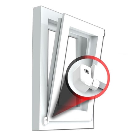Pentilt Çift Açılım Pvc Pencereler için Emniyet Kilidi Açık Kahve