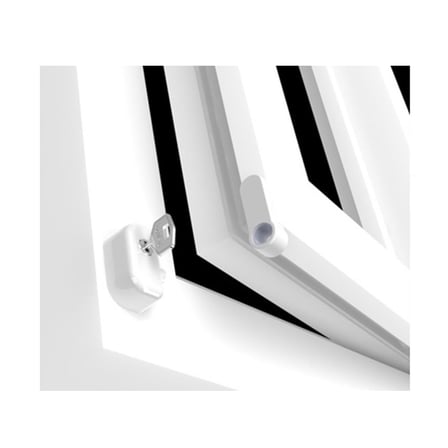 Pentilt Çift Açılım Pvc Pencereler için Emniyet Kilidi Açık Kahve
