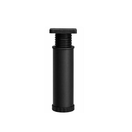 Metal Mobilya Koltuk 21 -25 cm Ayarlı Orta Destek Ayağı Mat Siyah