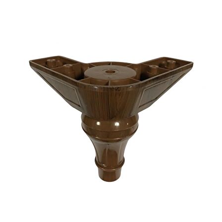4 Adet Şahin Lükens Ayak Mobilya Koltuk Ayağı 14-17 cm Ayarlı Ceviz