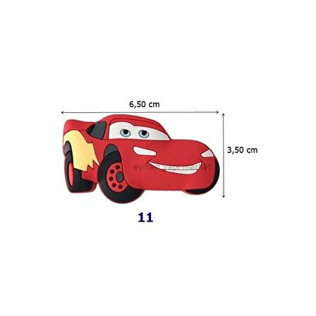 Çocuk Odası Mobilya Kulp Dolap Düğme Kırmızı Araba