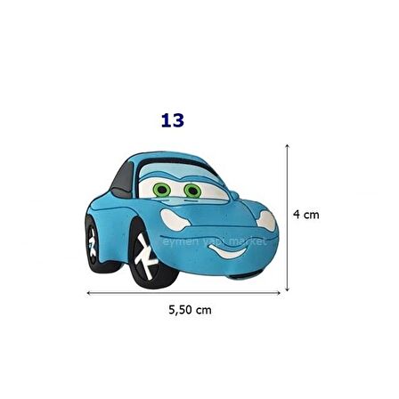 Çocuk Odası Mobilya Kulp Dolap Düğme Mavi Araba