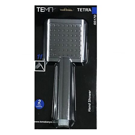 Tema Tetra Banyo Duş Başlığı El Duşu Krom Blister Ambalaj 