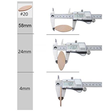1000 Adet Ahşap Bisküvi Kavela Lamel Yaprak Kavelya No:20