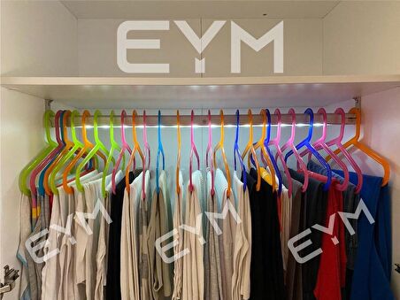 Led Işıklı Sensörlü 70-79 cm Dolap Içi Elbise Askı Borusu Pilli