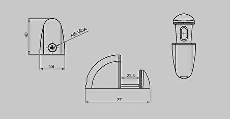 50 Adet Pelikan Plastik Cam Raf Tutucu Etejer Beyaz Kırılmaz