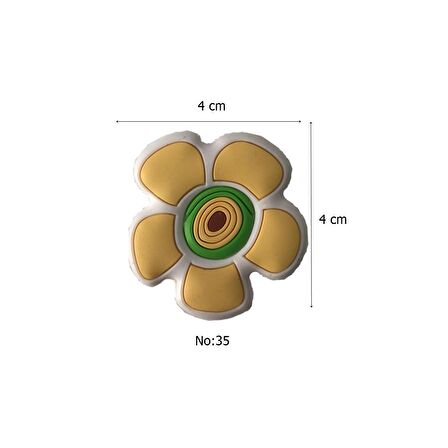 5 Adet Çocuk Odası Mobilya Kulp Dolap Düğme Sarı Papatya
