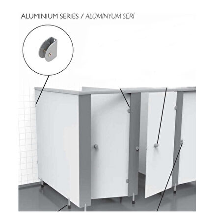 Tempo Islak Hacim 13 mm Kabin Alüminyum U Bağlantı 