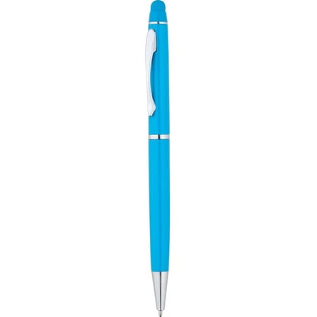Özel Üretim Ofis Gereci Mezuniyet Hediyesi Touchpen Dokunmatik Turkuaz Metal Kalem
