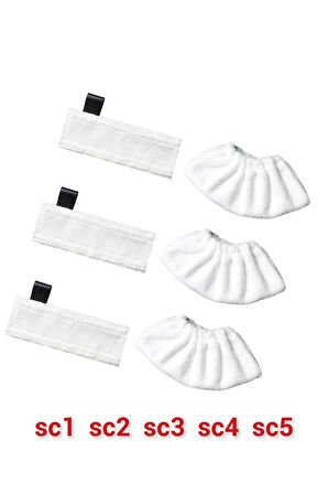 Sc1 sc2 sc3 sc4 sc5 Easyfix Yer Başlığı Havlu Seti Buhar mop yedek Bezi 6 parça