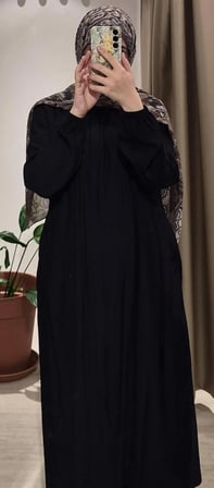 Fermuarlı Tesettür Siyah Takım