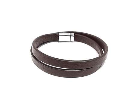 Essential Brown – Düz Hakiki Deri Erkek Bileklik-90-10