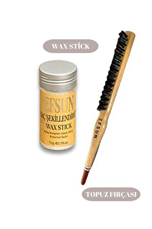 Wax Stick ve Profesyonel Topuz Fırçası