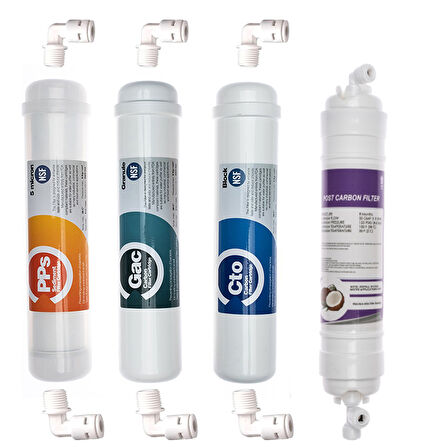 Su Arıtma Kapalı Kasa Su Arıtma Cihazı 4'lü Filtre Seti(Jaco Bağlantılı)