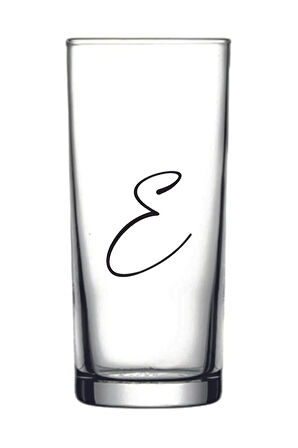 E Harfli Rakı Bardağı Kadehi Eharflirakibardagi