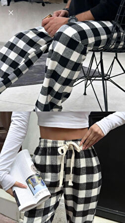 Ekoseli eşofman altı /Pantalon