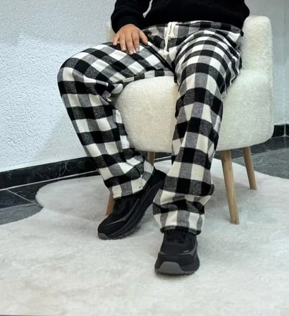 Ekoseli eşofman altı /Pantalon