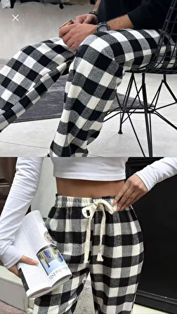 Ekoseli eşofman altı /Pantalon