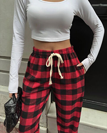 Ekoseli eşofman altı /Pantalon