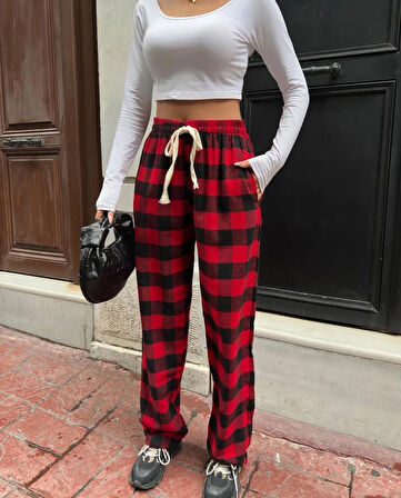 Ekoseli eşofman altı /Pantalon
