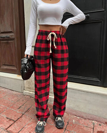 Ekoseli eşofman altı /Pantalon