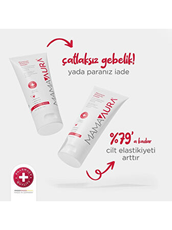 Mamaaura Hamileler Için Çatlak Önleyici Krem - Maximum Elasticity Cream 150 ml
