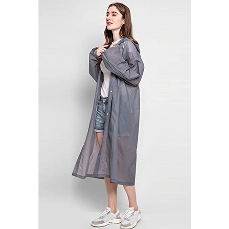 Marlux Raincoat Eva Yağmurluk -Gri