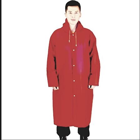 Eleven Market Raıncoat Eva Unisex Bordo Yağmurluk