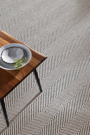 Elit Premium Sisal Jut Halı 1003 - Gri Balık Sırtı Desen